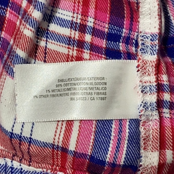 Old Navy Top Long Sleeve Pintuck Pink Plaid 5T - Picture 5 of 9